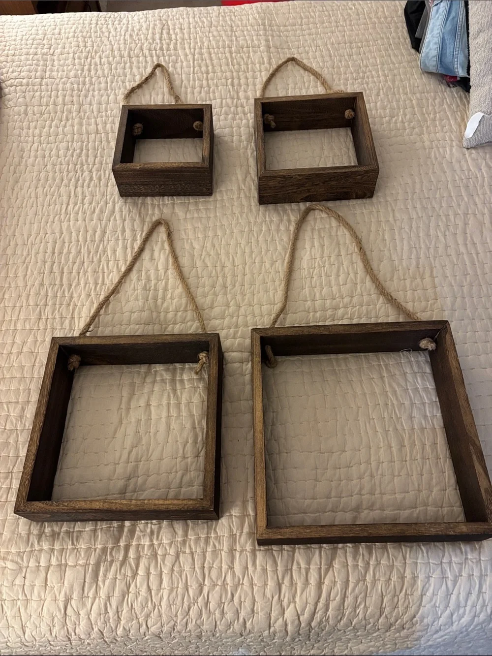 Set of Four Hanging Shelves